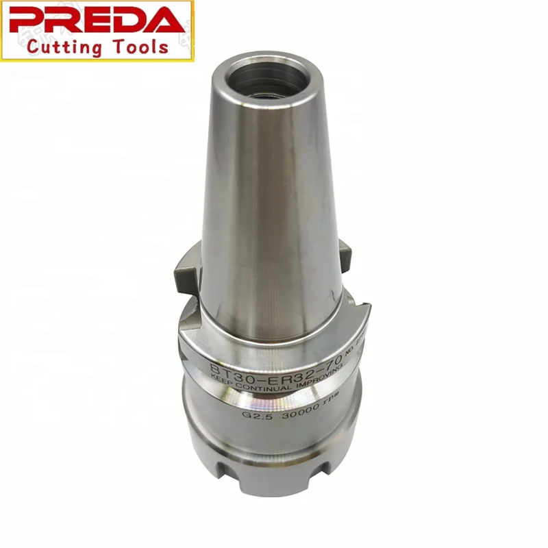 Preda high precision Cnc chuck BT30 ER32 70mm long tool holder