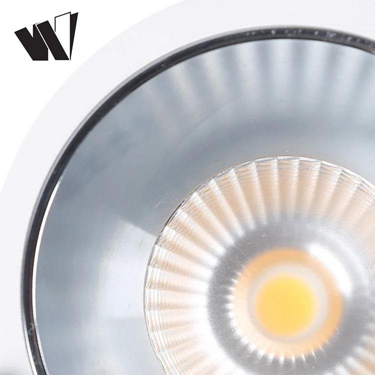 High power adjustable beam recessed COB 12w dimmable ceiling led down light