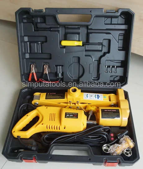 
2T Electric Car Jack and wrench kit automatic repair tools 