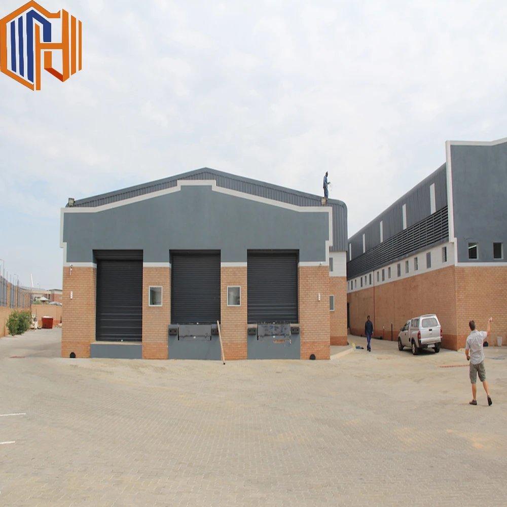 
Pre engineered steel gable roof workshop metal factory building 