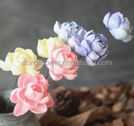 Искусственные Реального коснулся Сушат один Цветок искусства природных материалов