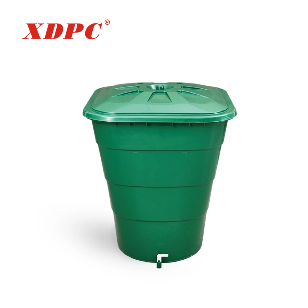 Japan malaysia uae johor 300 liter 200 litres plastic small rainwater storage tank rain barrel bucket with tap
