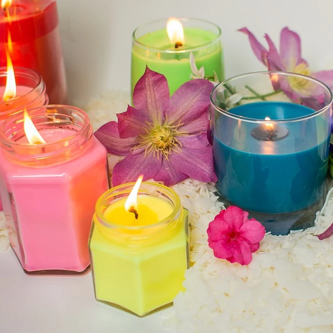 
Amazon Hot Selling 16 Colors Pigment Candle Wax Dye Chips For Candle Making 