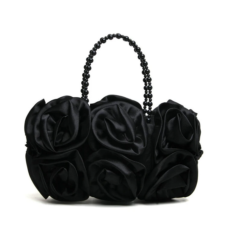 
Online Shop Beads Handle Women Clutch Purses Stylish Bride Hand bag 