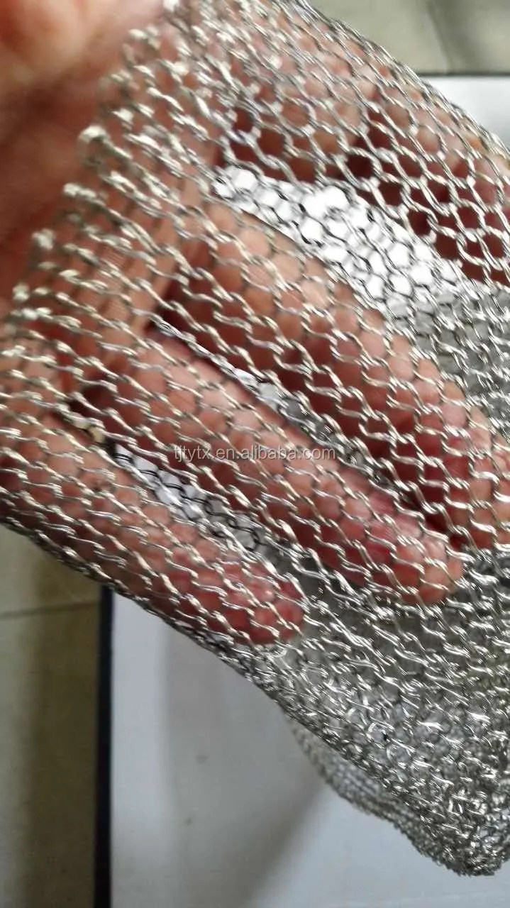 Stainless steel and metal knitted wire mesh sleeve GAS LIQUID filter mesh