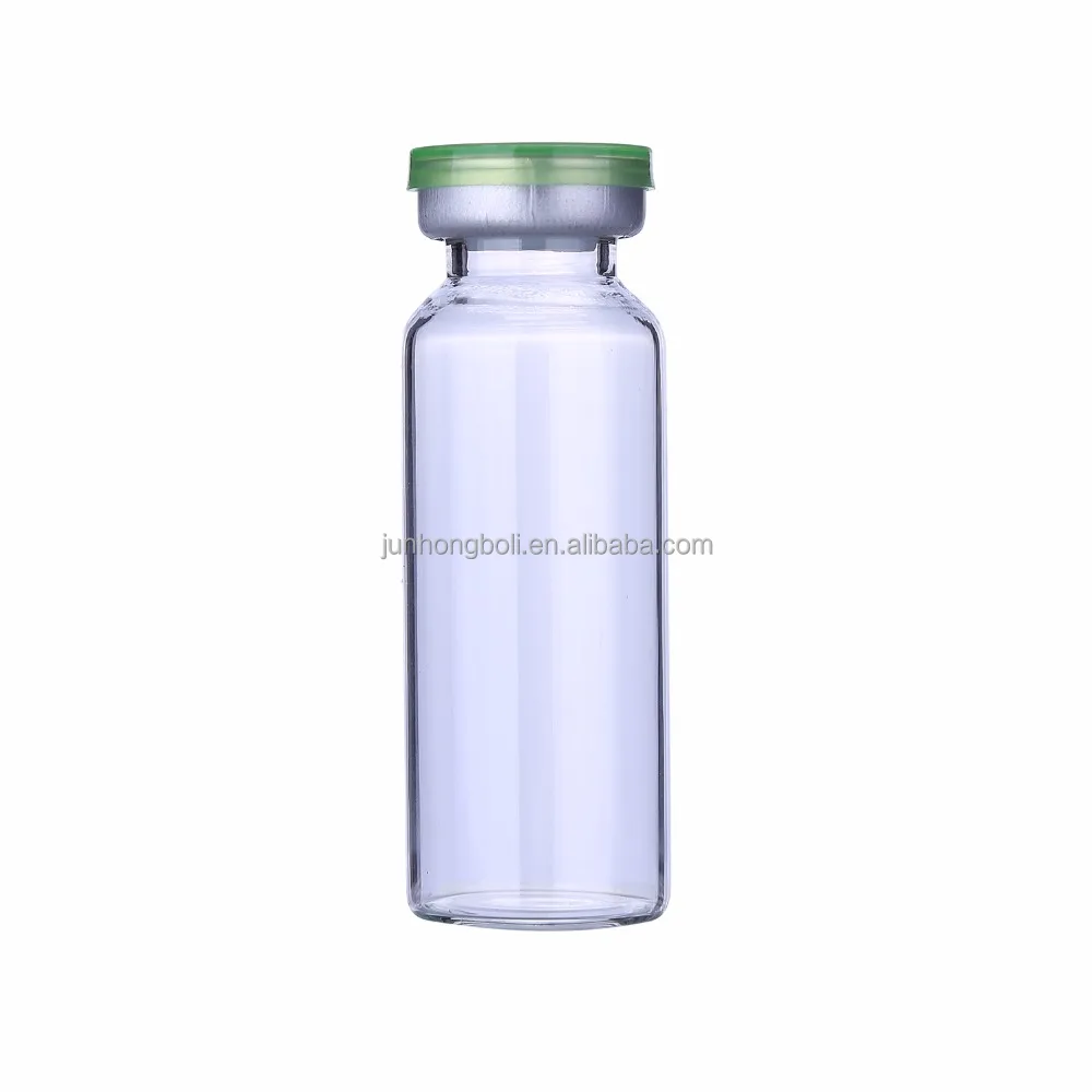 10ml 20ml 30ml Clear glass penicillin bottle liquid medicine empty injection bottle with rubber stopper glass pencillin bottle