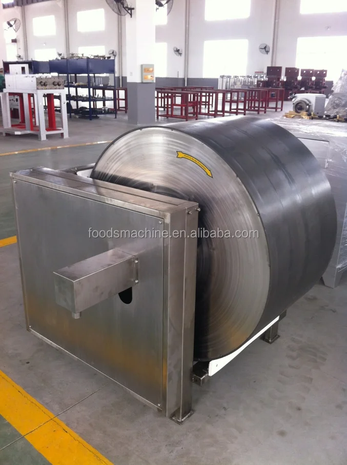 Toffee cooling drum for caramel