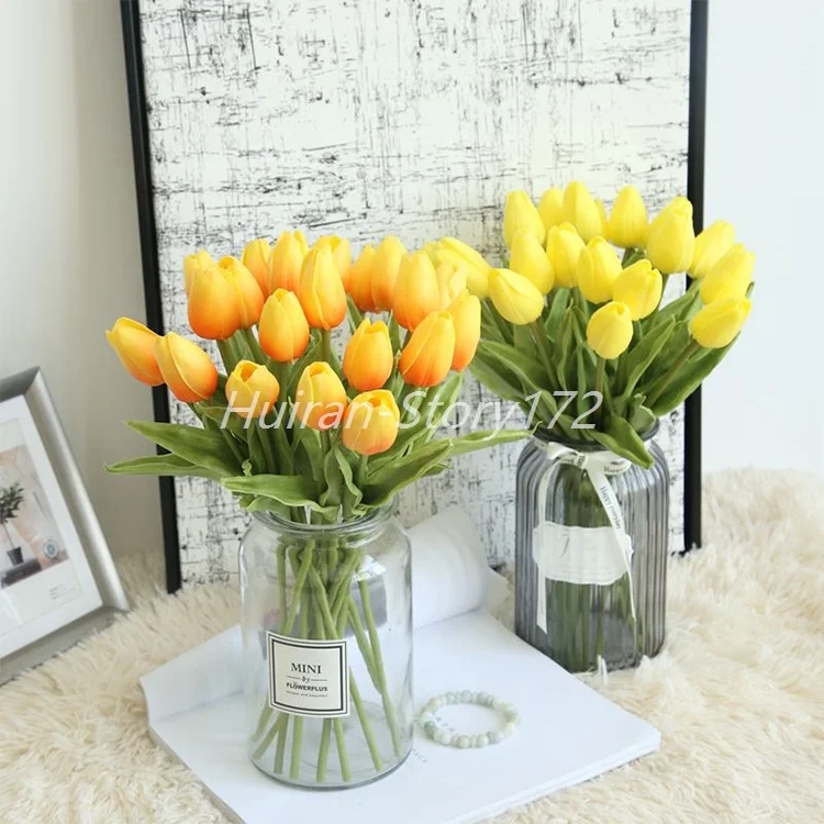 S-172 PU Tulips Artificial Flowers Real touch Artificial Flower Bouquet Artificial Flower Decoration