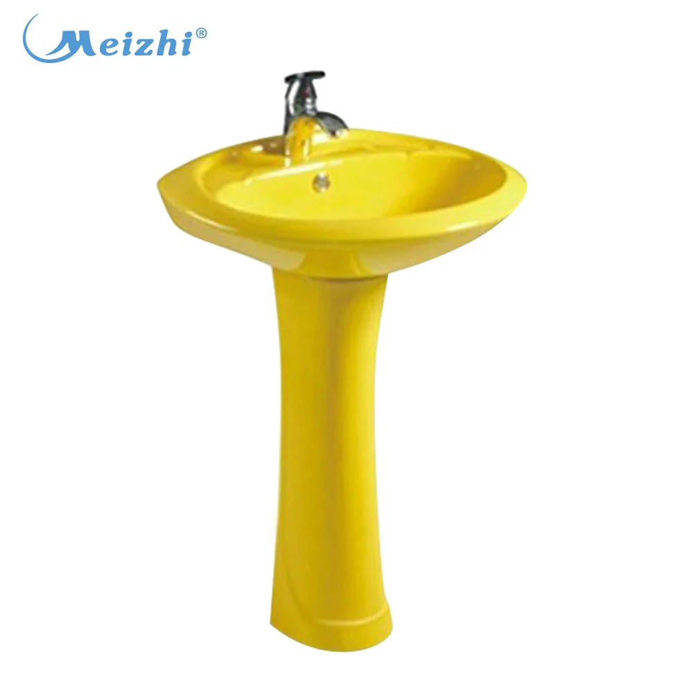 Bathroom sanitary floor standing wash basin