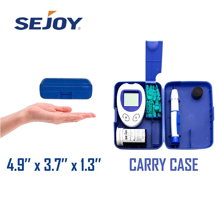 Автоматический глюкометр Sejoy для домашнего использования, одобренный CE, умный глюкометр