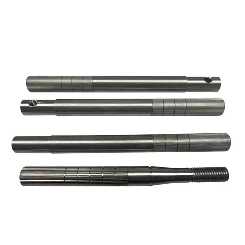 CNC turning custom motor gear flexible threaded linear spline transmission shaft