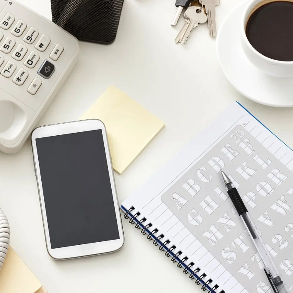 24 Designs Stencil Set/ Stencils Templates For Bullet Journal