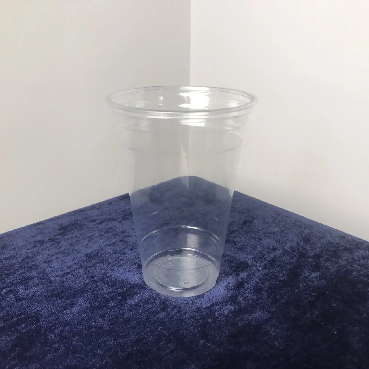 16oz 18oz 20oz Customized Wholesale Disposable Clear Beverage Plastic Bubble Tea Pet Cup Container  With Flat Lid