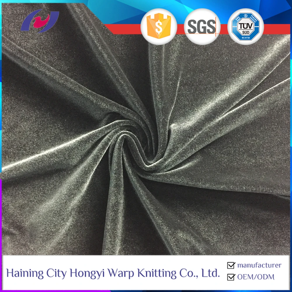 High Quality Micro Shiny Sunshine Stretch Velvet Fabric Price Per Meter For Dress