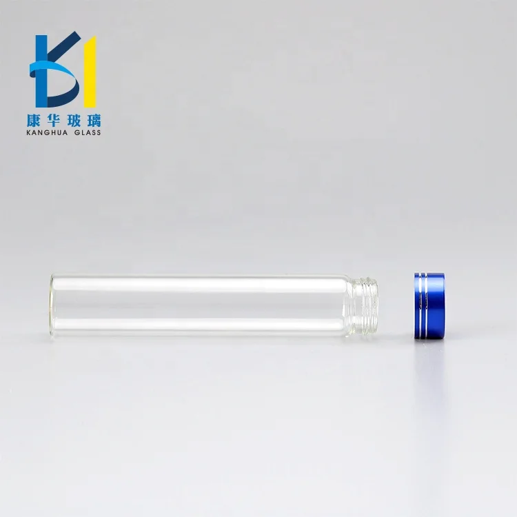 15ml 30ml 40ml High Quality Glass Tube Bottle Aluminum Lid Glass Vials Bottle 100ml