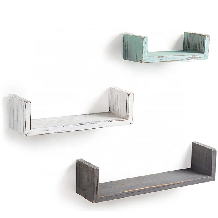 
New Arrival 3 Set Floating U Shelves Home Decor Floating Shelf 