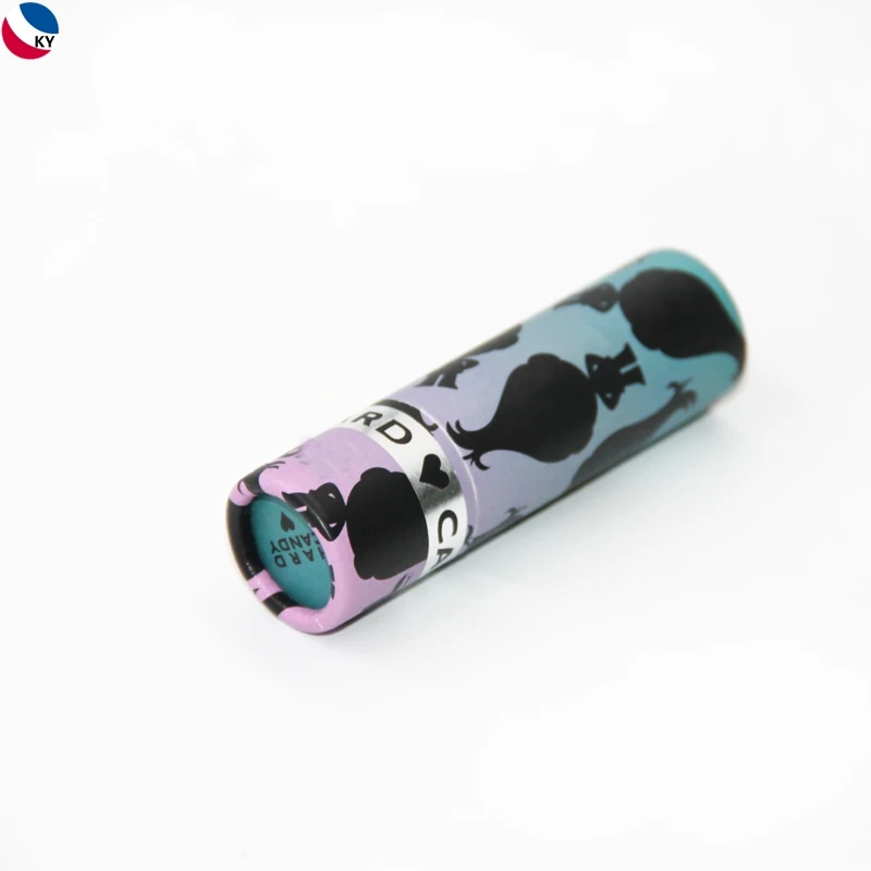 Paperboard Packaging  Lipstick Mini Paper Tube Custom Wholesale Tinted L Lipstick Paper Tube For Lip Balm