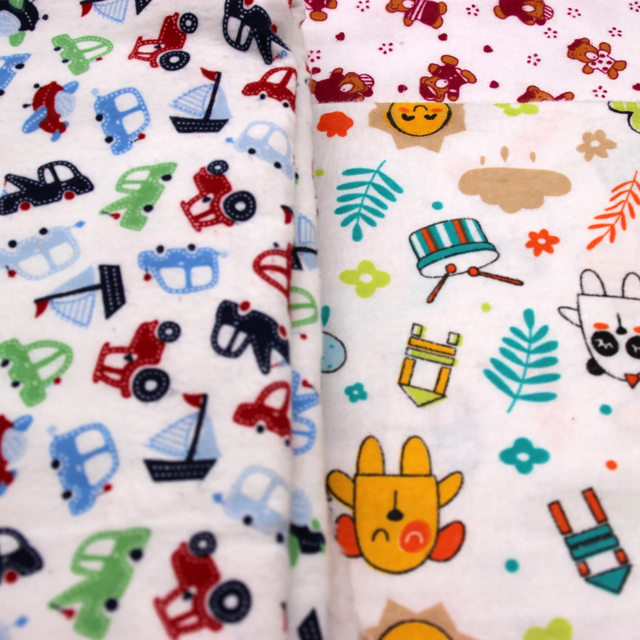 China factory cotton fabric flannel baby fabric
