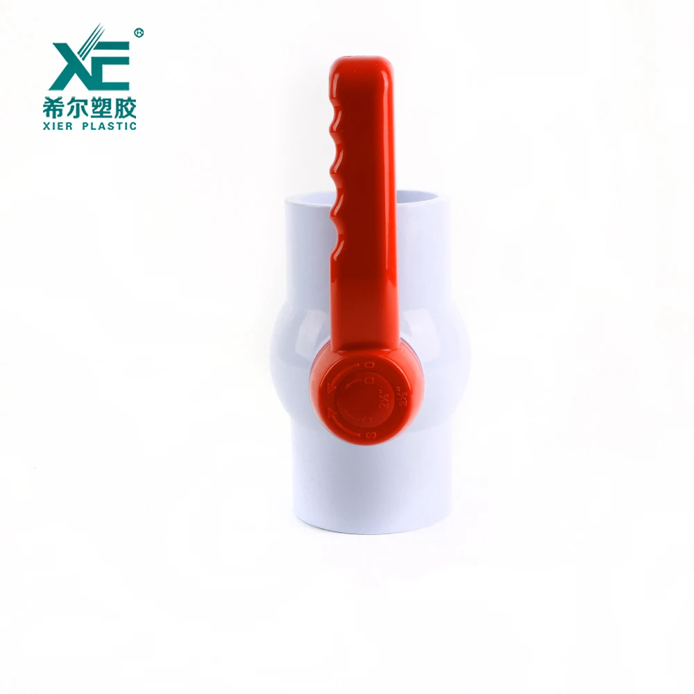 Бесплатный образец, стандартный пластиковый шаровой кран нормального давления 1/2 -4 дюйма из ПВХ с длинной ручкой