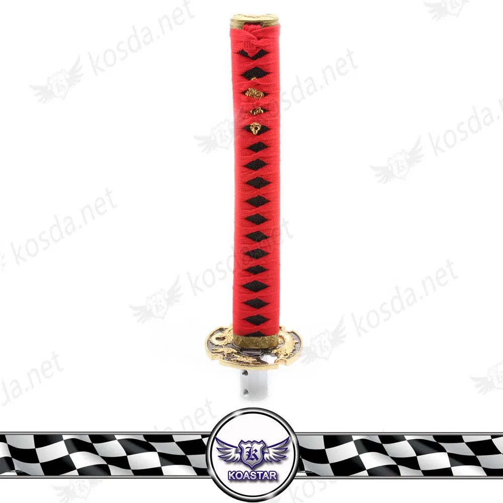 Внутренних частей автомобиля личности алюминия меч самурая Катана ручка переключения