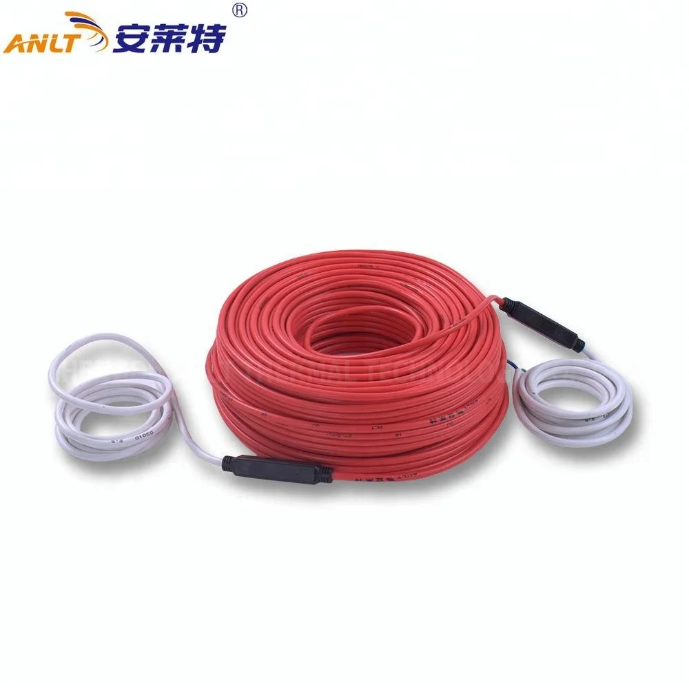 silicone rubber/pvc twin conductor heating cable/wire