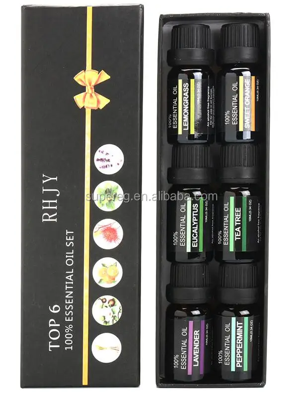 
100% pure therapeutic grade essential oils 6pcs aromatherapy essential oils 