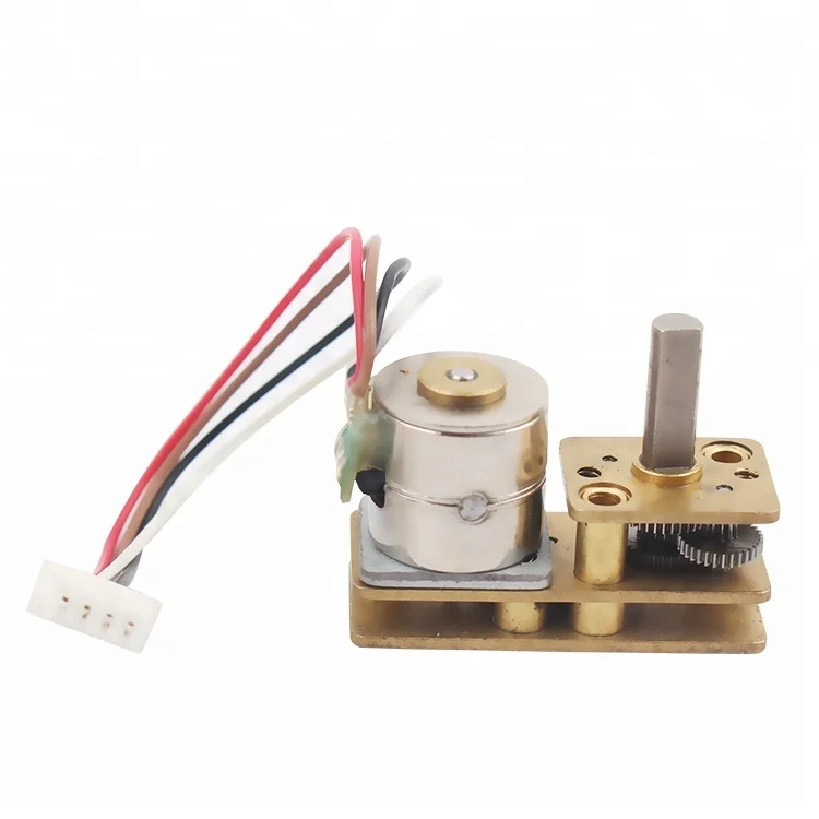 10mm Stepping motor  5V 2 phase 4 wire micro geared stepper motor with metal gearbox 1:380 gear ratio (60781400317)