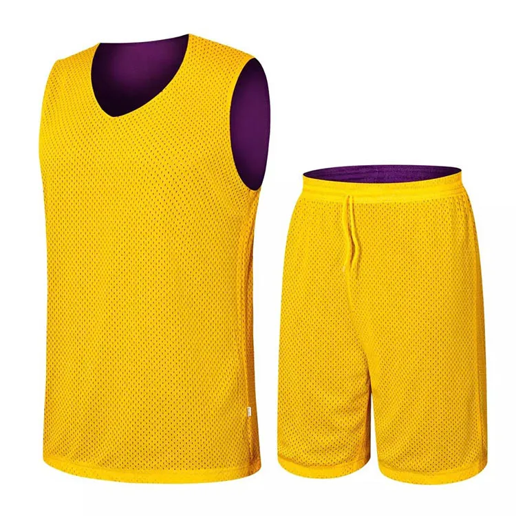 Wholesale Youth Sublimation Cheap Custom Basketball Jersey Reversible Basketball Uniform Set
