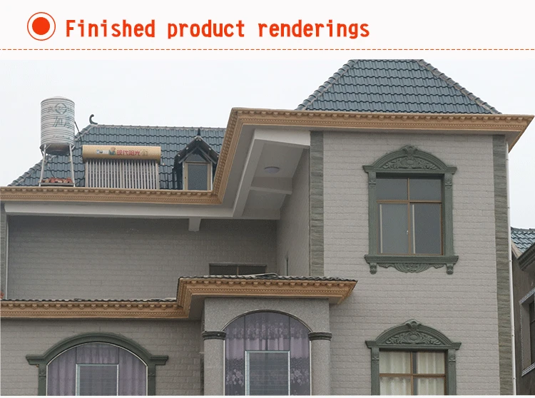Wholesale ABS Plastic Under Roof Eaves Line Moulding Cornice Mold for sale