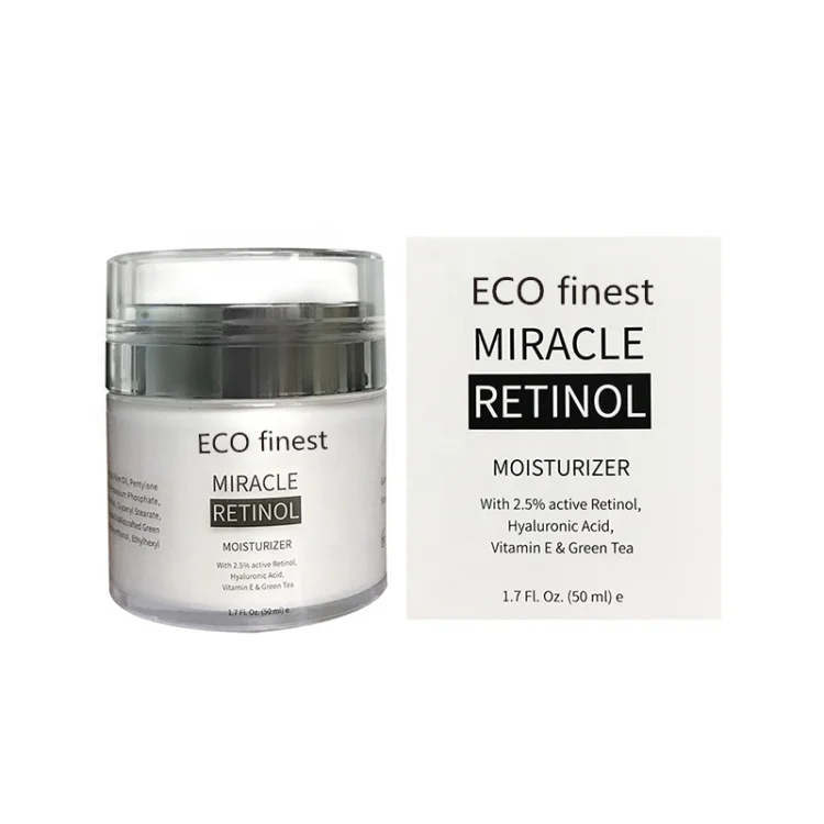 
Retinol Moisturizer Cream for Face, With Hyaluronic Acid, Vitamin E and Green Tea 