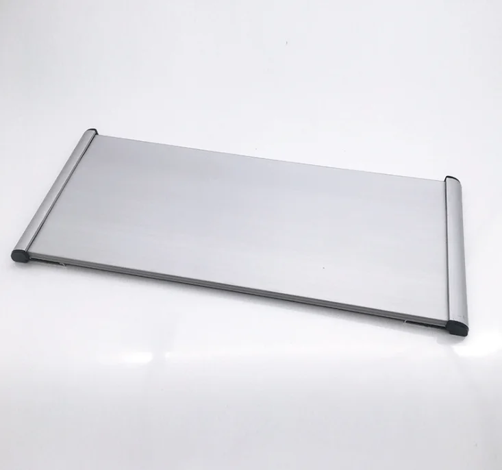 
Top Grade Flat 12*28 CM Silver Aluminum Alloy Office Door Signs Department Plate Signages With Stock 