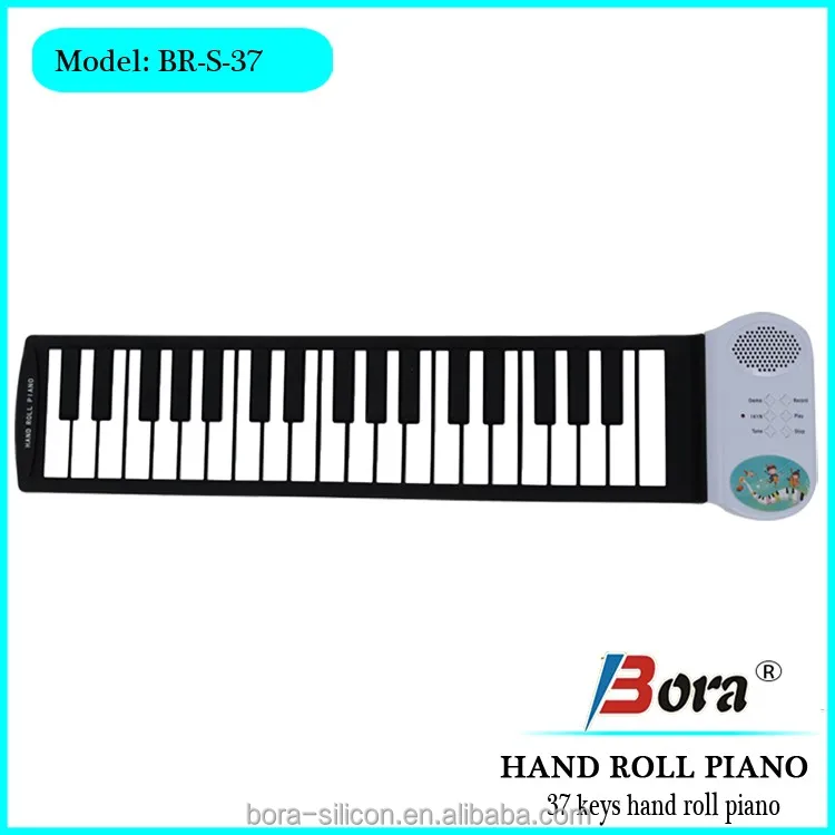 2021 new trending products innovative promotion toy 37 keys hand roll piano portable keyboard