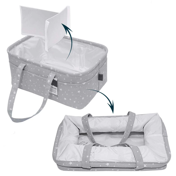 Hot Sale Multifunction Baby Diaper Caddy Pad Diaper Caddy Organizer with Tote Handle