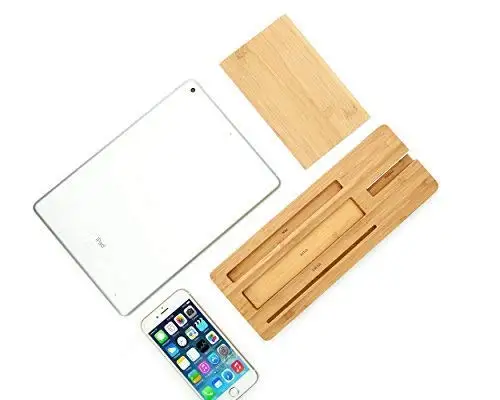
Bamboo Office Supplies Desktop Storage Box Stationery Solid Wood Pen Holders,Mobile Phone Stand Wood Pen 