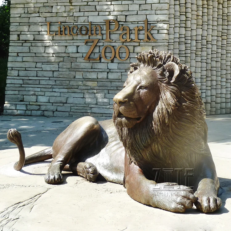 Handmade Best Quality Abstract Bronze lion Statue for Sale