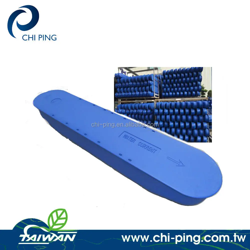 Float for aquaculture HDPE material Taiwan manufacturing Aqua Blue color