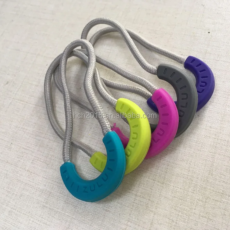 Custom rubber U shape zipper pull