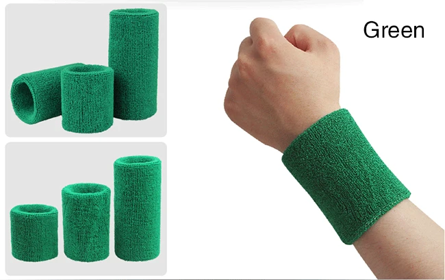
Cheap Wholesale Custom Terry Cotton Sport Wraps Brace Zipper Sweat Wrist Band 