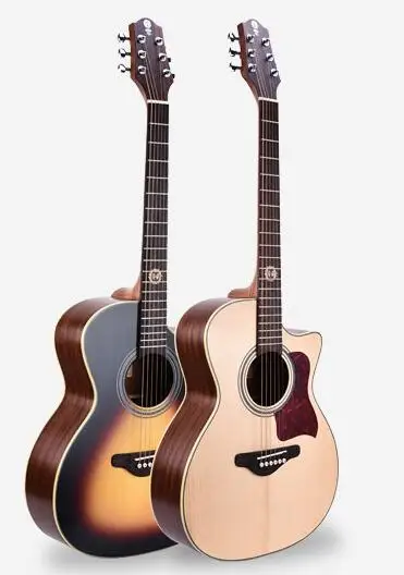 solid Spruce top wood acoustic guitar cheap price