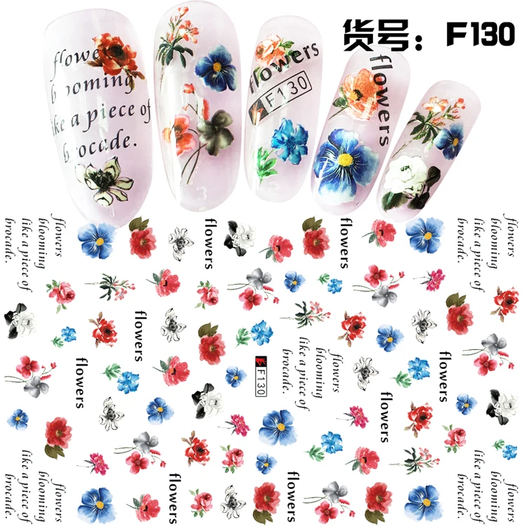 F125-136 Cartoon Bear Rabbit Sailor Moon Nail Art Decals 3D Manicure Applique Nail Stickers for Nail Decoration