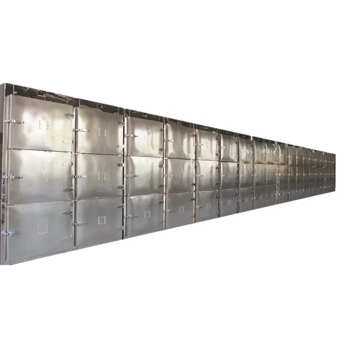 SUS304 stainless steel material corpsy cold storage box cabinet used in mortuary and funeral refrigerator
