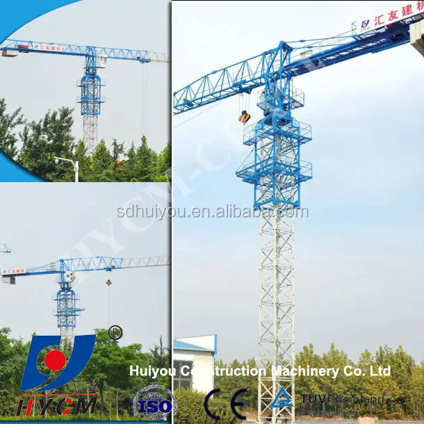 TC5010 TC5012 TC5013 6t 8t QTZ50/5010A topless tower crane