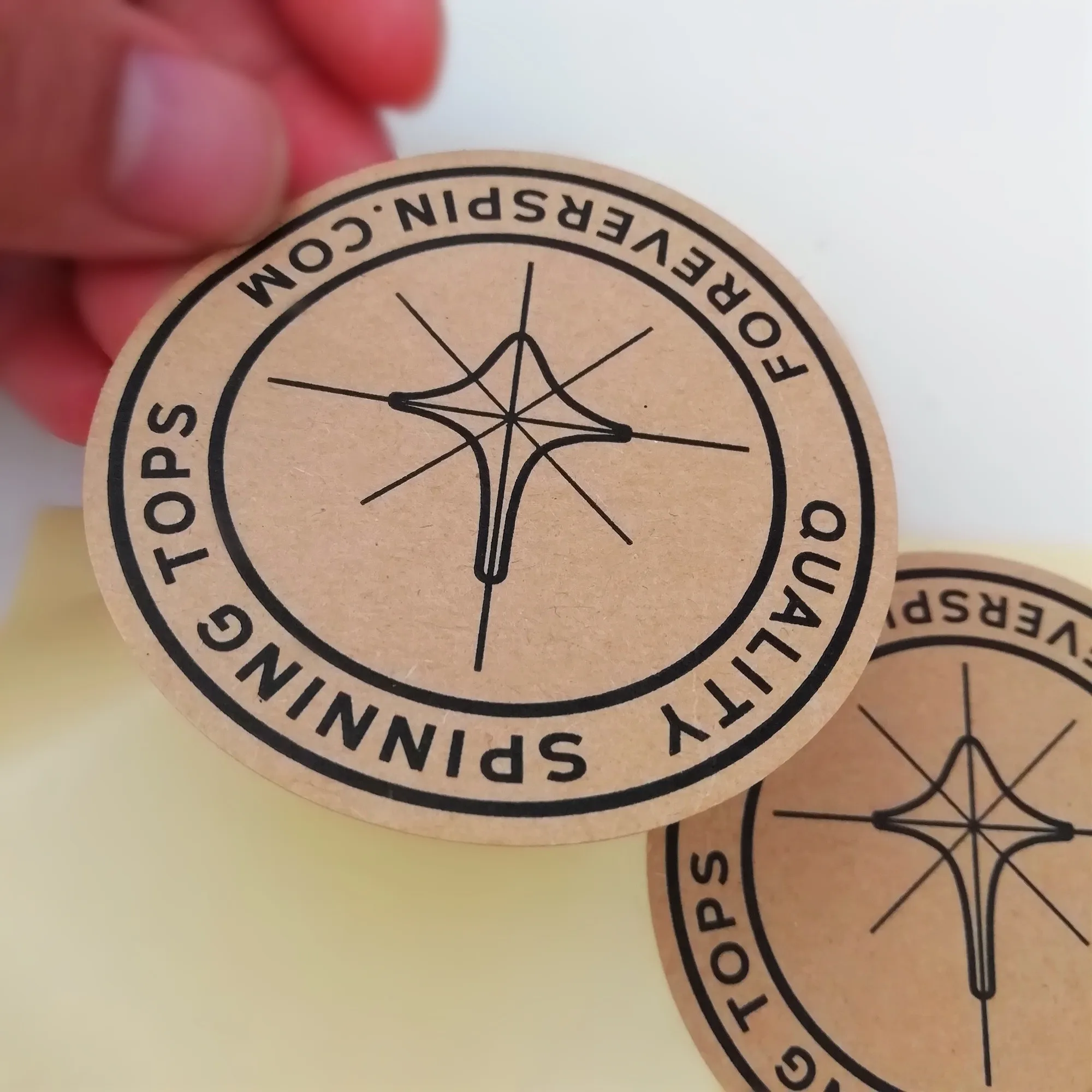 
Custom manufacture Self-adhesive Best price High Quality hard kraft paper label craft paper sticker printing 