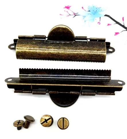 70 мм 110 роскошный золотистый розовый золотой красочный металлический зажим для зубцов кусачки бронза винтажная латунная лента с зажимом буфера