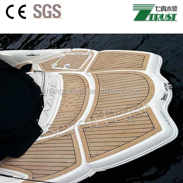 sanding after teak color like real wood easy to installation yacht flooring