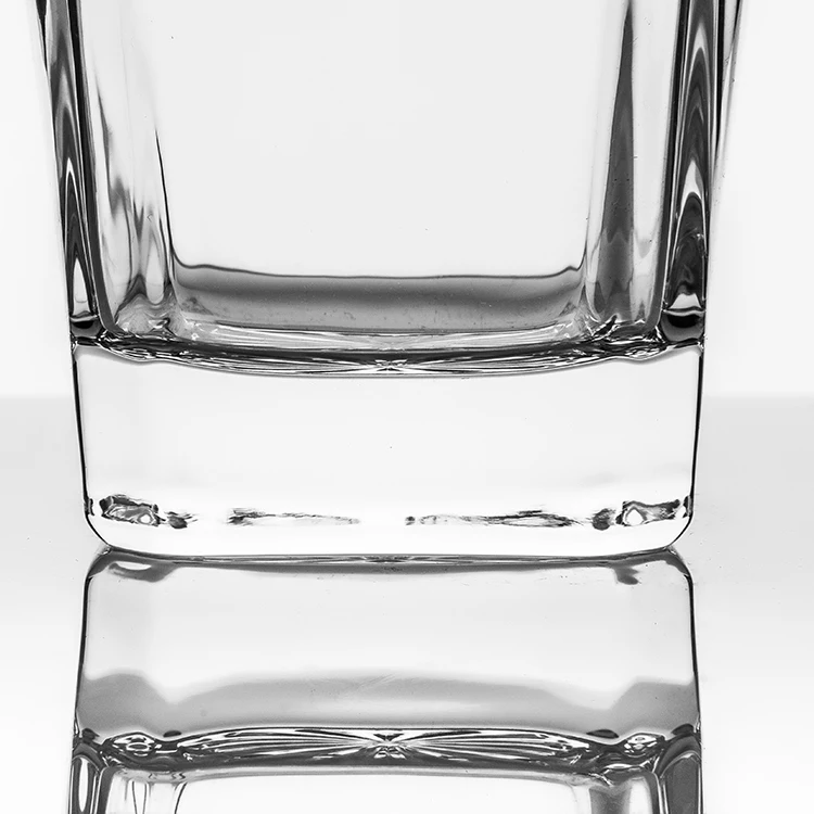 Square Simple Style Crystal Whiskey Rock Glass