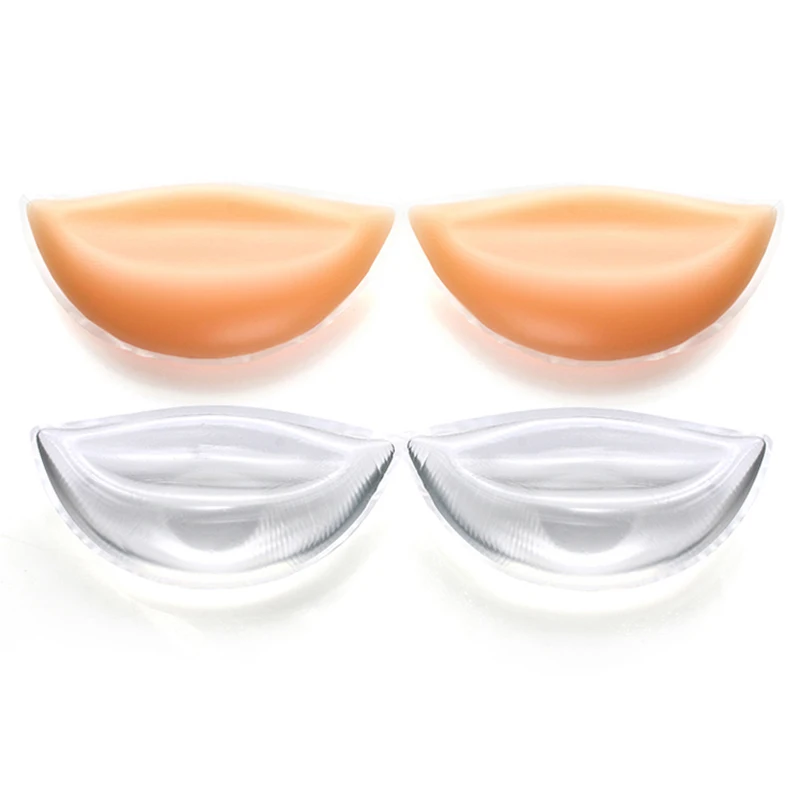 Breathable Deep V Silicone Breast Enhancers Invisible Push up Bikini Chest Pads