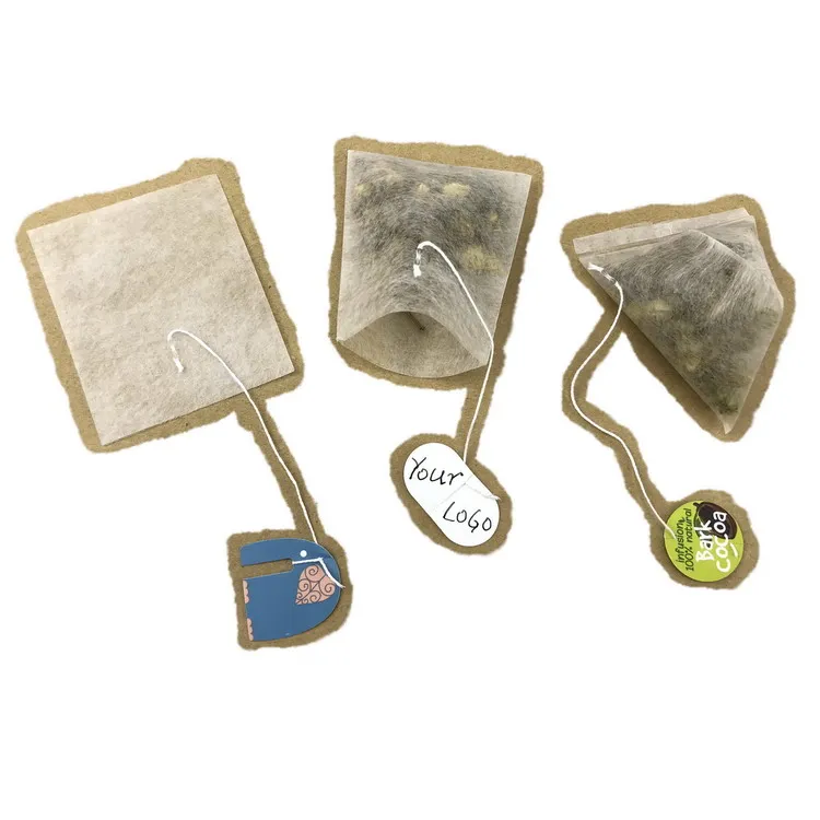 50000 Pcs Custom Made Your Logo Empty Pyramid Pla Biodegradable Corn Fiber Empty Tea Bag