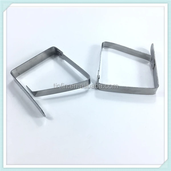 Серебряный зажим для скатерти 8*7 см из нержавеющей стали 201