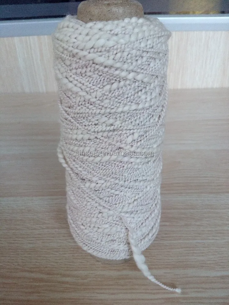 Factory price Knitting yarn 1/2.4NM big-belly yarn 56%cotton 30%wool 14%acrylic crocheting yarn